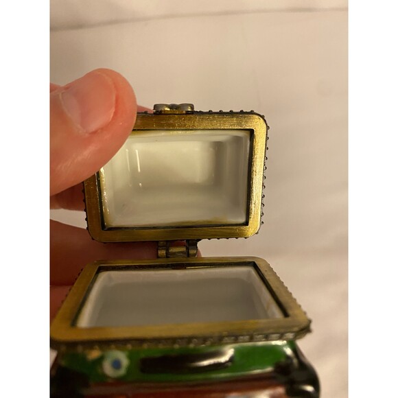 Stack of luggage Trinket/Pill Box - Picture 7 of 8